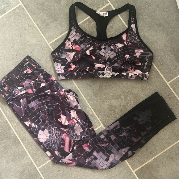 Reebok Pants - Reebok Leggings and Sports Bra Set